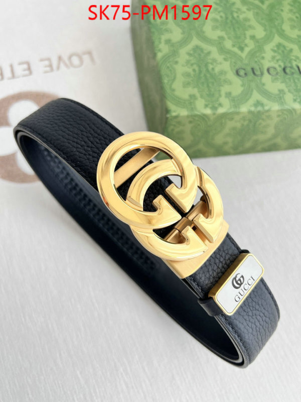 Belts-Gucci fake designer ID: PM1597 $: 75USD