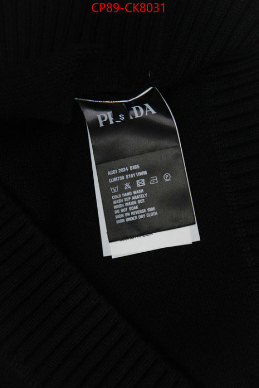Clothing-Prada best replica quality ID: CK8031 $: 89USD