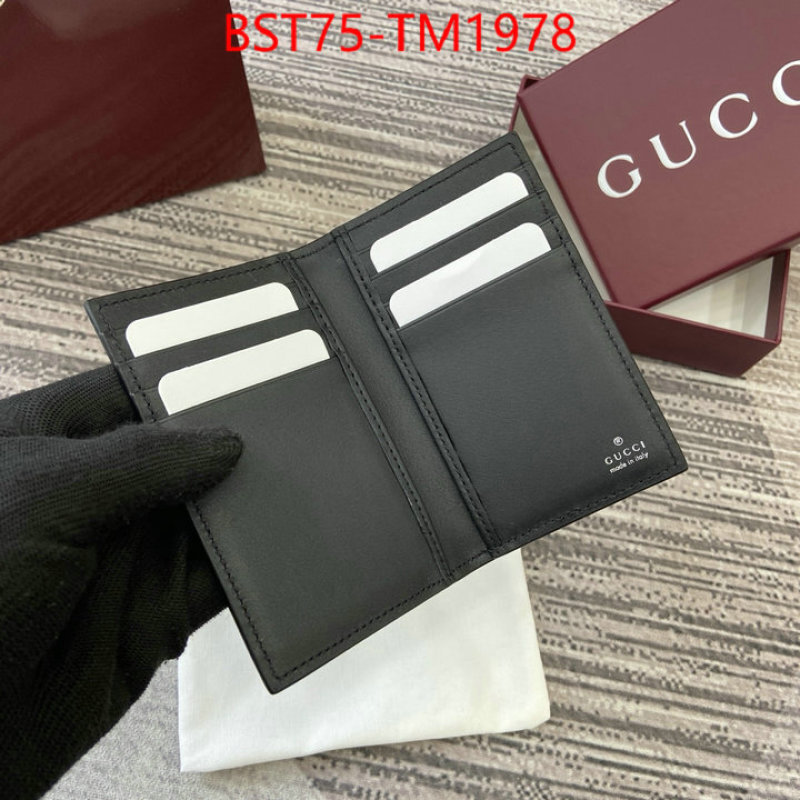 Gucci Bags(TOP)-Wallet- perfect ID: TM1978 $: 75USD,