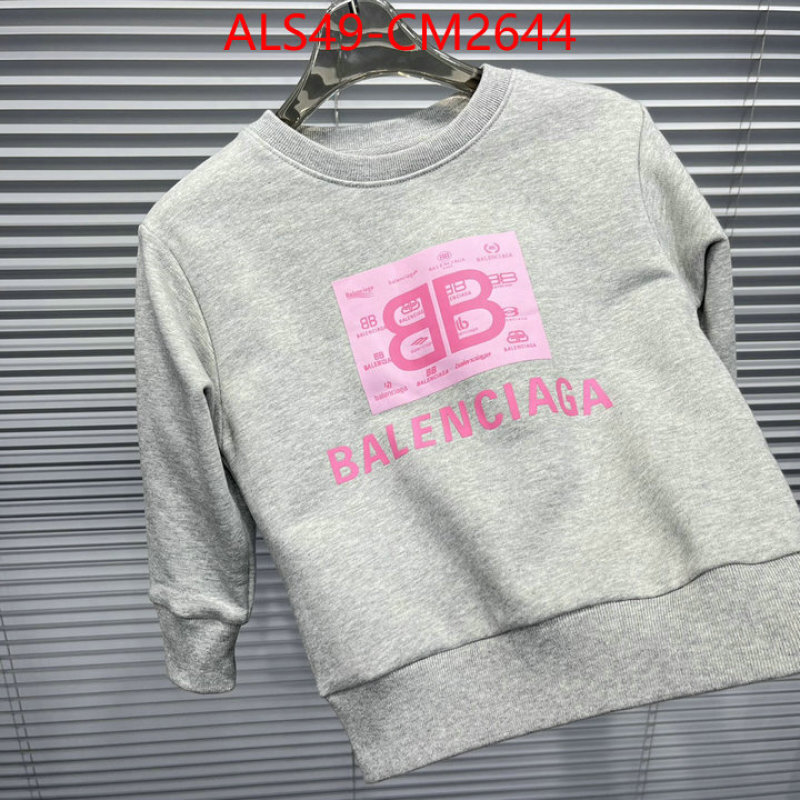 Kids clothing-Balenciaga fake ID: CM2644 $: 49USD