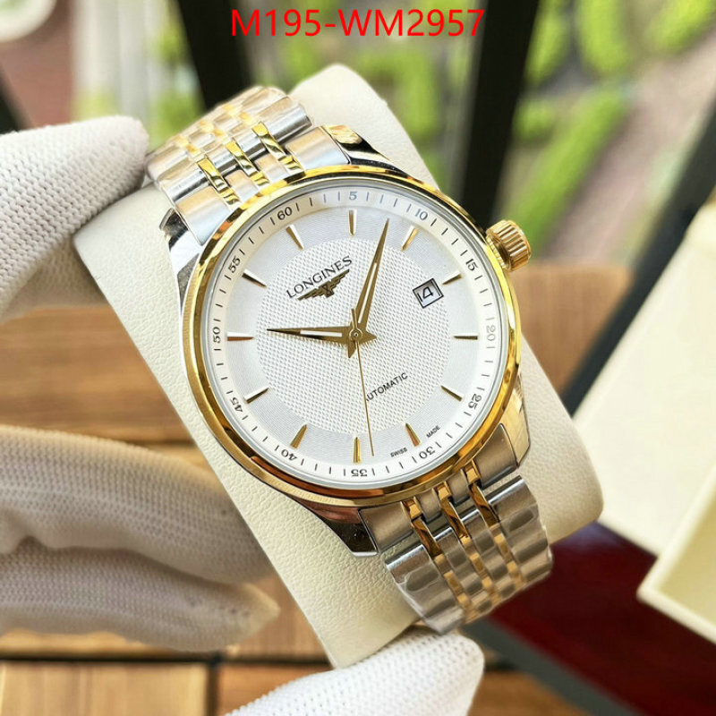 Watch(4A)-Longines buy high-quality fake ID: WM2957 $: 195USD-shoes yupoo Watch(4A)-Longines buy high-quality fake ID: WM2957 $: 195USD