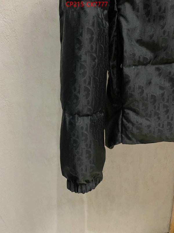Down jacketMen-Dior buy best quality replica ID: CK7777 $: 215USD