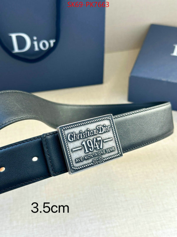 Belts-Dior replcia cheap ID: PK7663 $: 69USD