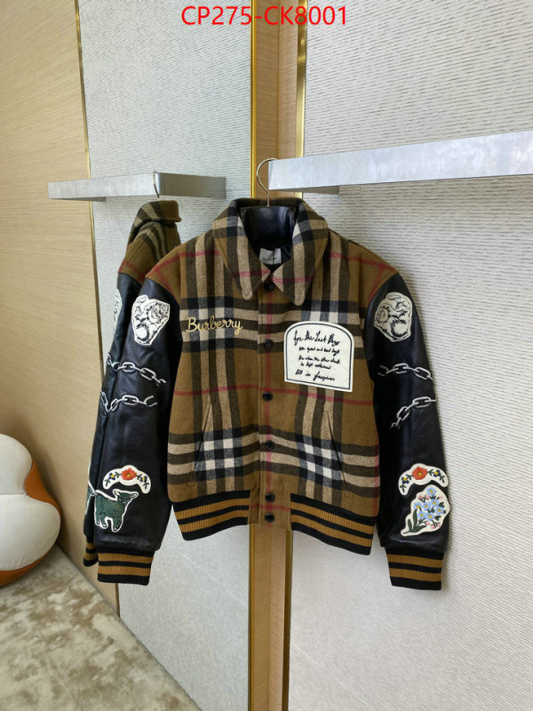 Clothing-Burberry sellers online ID: CK8001 $: 275USD