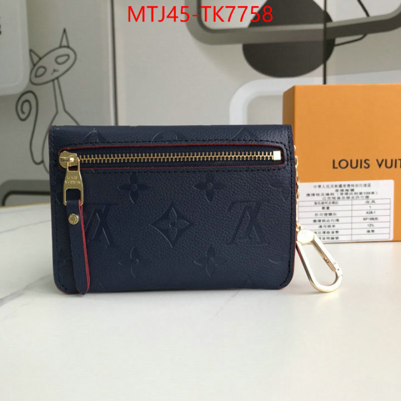 LV Bags(4A)-Wallet best wholesale replica ID: TK7758 $: 45USD,