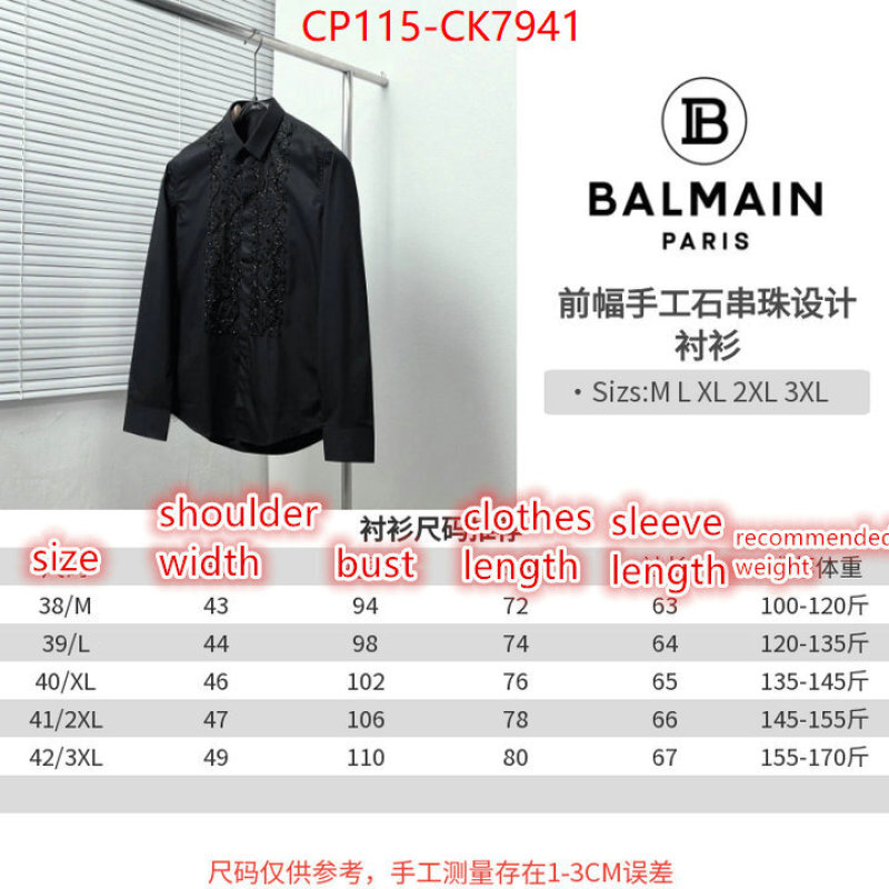 Clothing-Balmain where can i buy the best quality ID: CK7941 $: 115USD