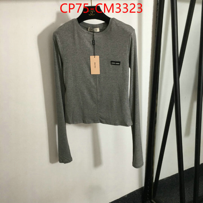 Clothing-MIU MIU cheap wholesale ID: CM3323 $: 75USD-shoes yupoo Clothing-MIU MIU cheap wholesale ID: CM3323 $: 75USD