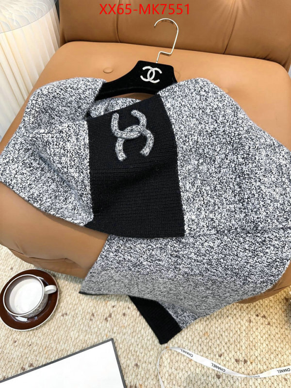 Scarf-Chanel wholesale replica shop ID: MK7551 $: 65USD