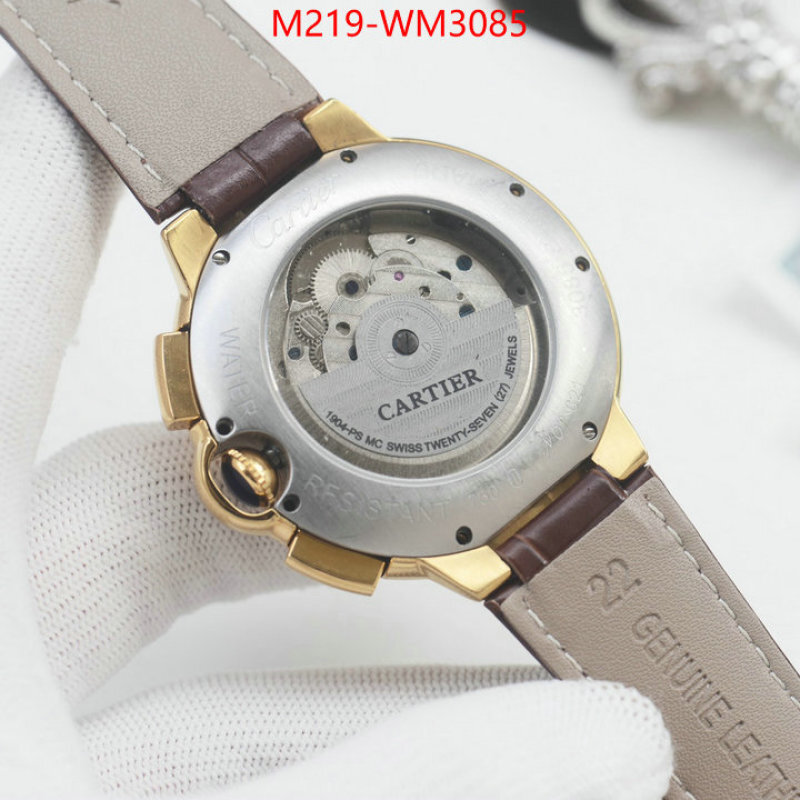 Watch(TOP)-Cartier 1:1 clone ID: WM3085 $: 219USD