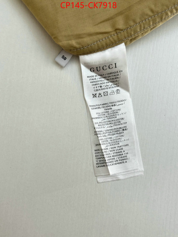 Clothing-Gucci what is a 1:1 replica ID: CK7918 $: 145USD