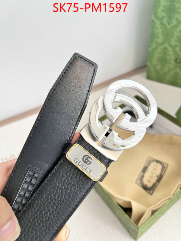Belts-Gucci fake designer ID: PM1597 $: 75USD