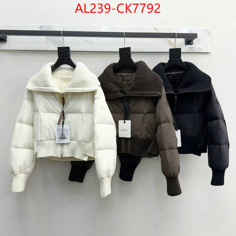 Down jacket Women-Moncler replica 2024 perfect luxury ID: CK7792 $: 239USD