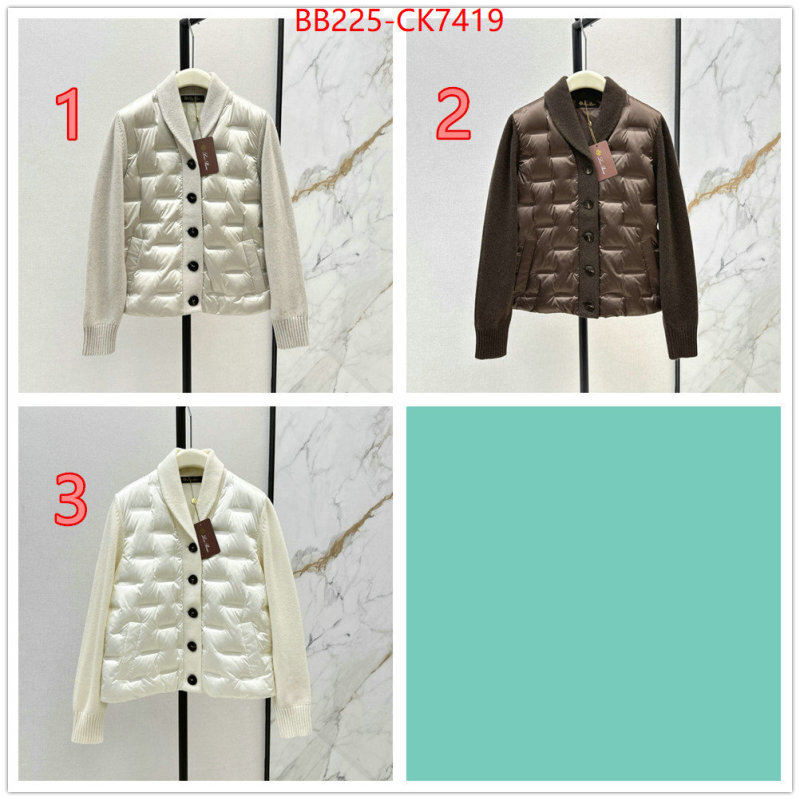 Down jacket Women-Loro Piana best replica new style ID: CK7419 $: 225USD