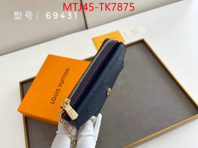 LV Bags(4A)-Wallet shop the best high quality ID: TK7875 $: 45USD,
