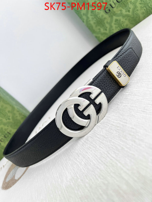 Belts-Gucci fake designer ID: PM1597 $: 75USD
