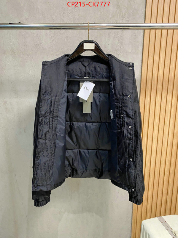 Down jacketMen-Dior buy best quality replica ID: CK7777 $: 215USD