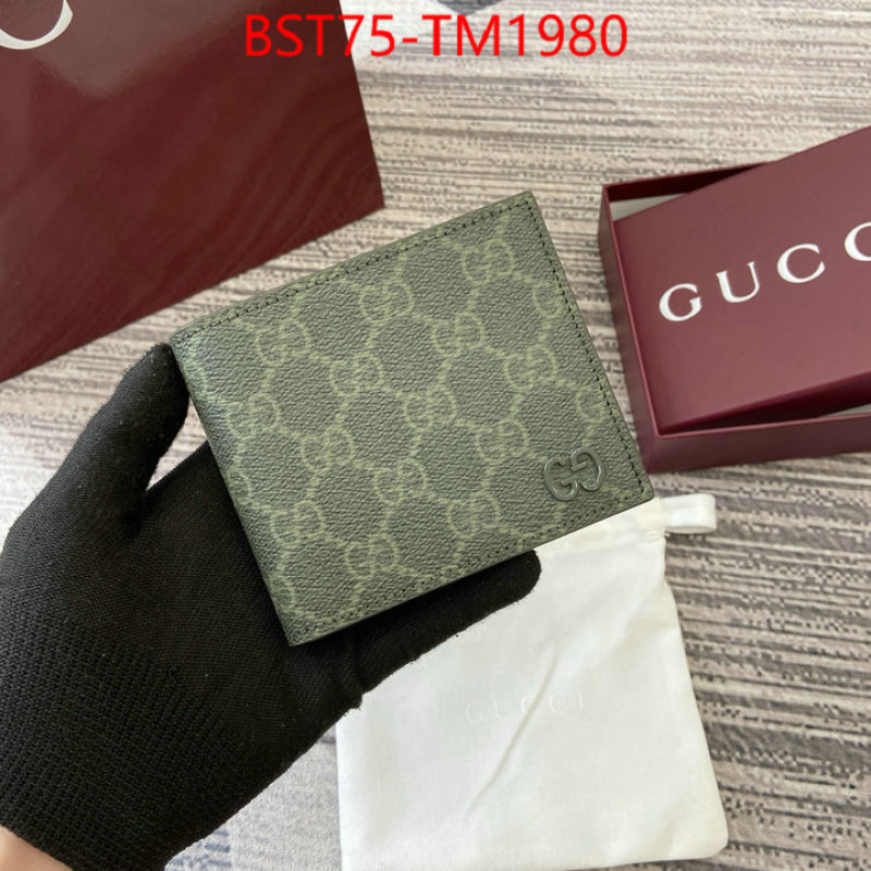 Gucci Bags(TOP)-Wallet- wholesale imitation designer replicas ID: TM1980 $: 75USD,