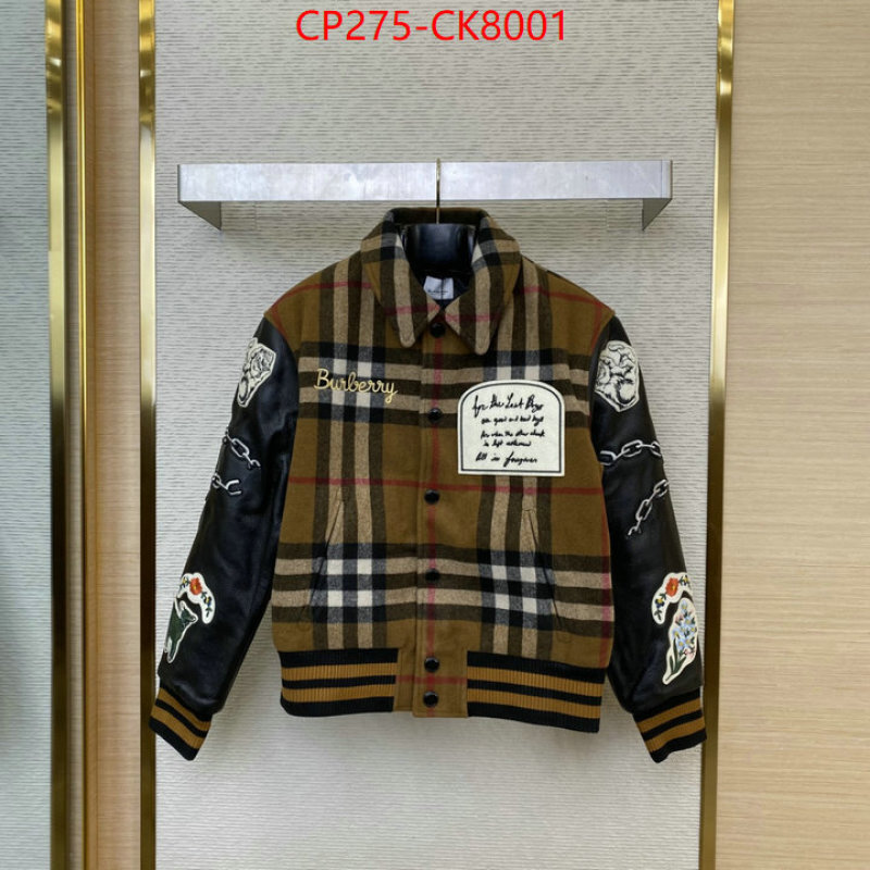 Clothing-Burberry sellers online ID: CK8001 $: 275USD