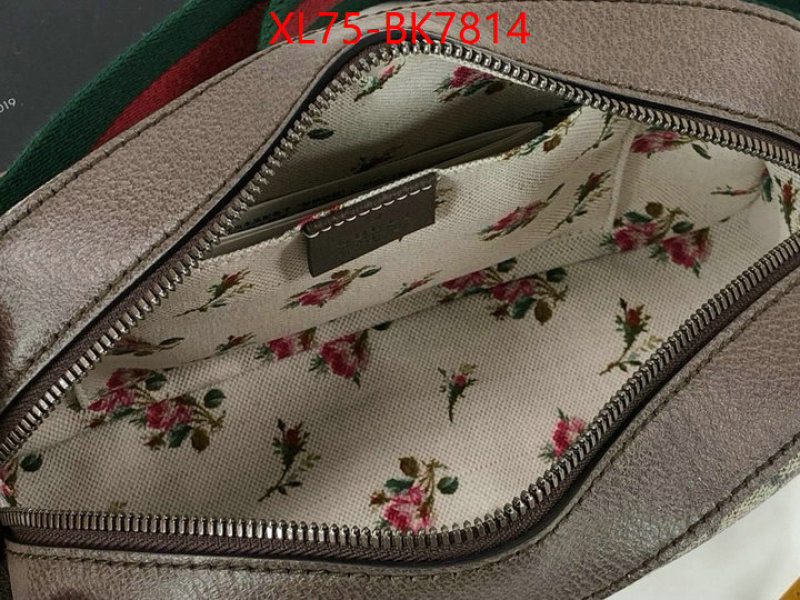 Gucci Bags(4A)-Crossbody- sell online luxury designer ID: BK7814 $: 75USD,