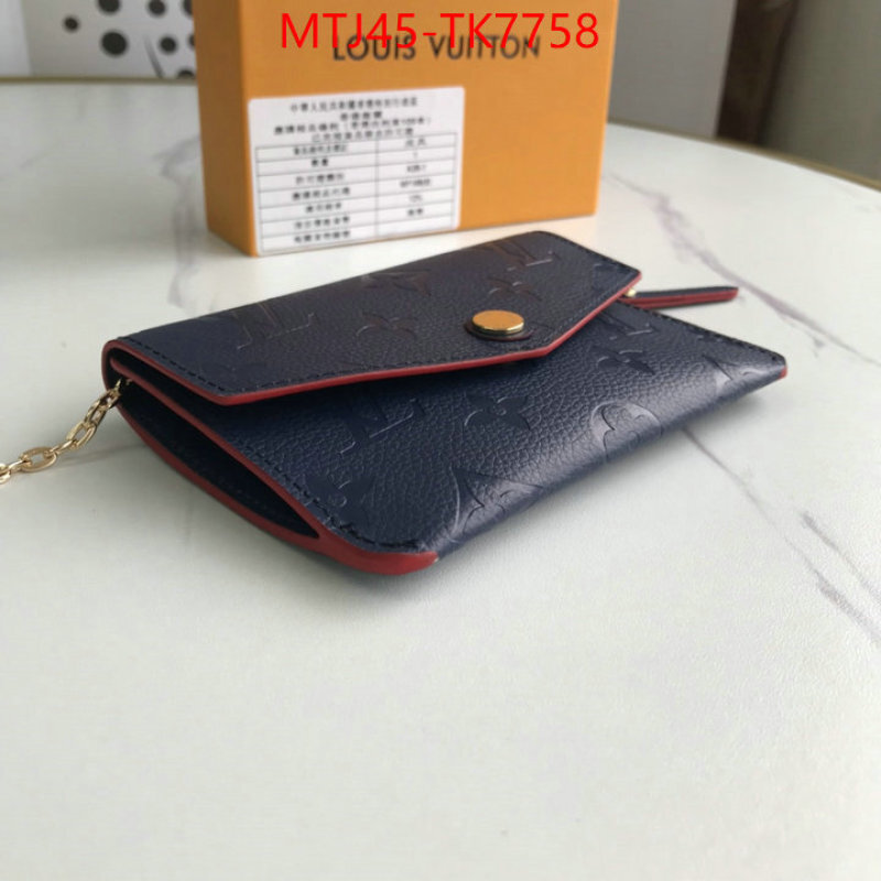 LV Bags(4A)-Wallet best wholesale replica ID: TK7758 $: 45USD,