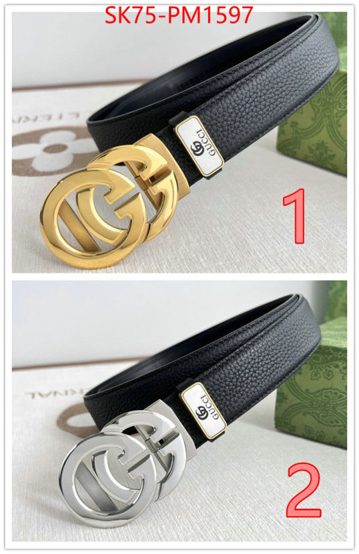 Belts-Gucci fake designer ID: PM1597 $: 75USD
