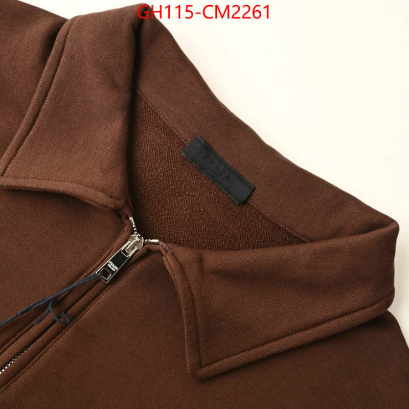 Clothing-Prada wholesale 2024 replica ID: CM2261 $: 115USD