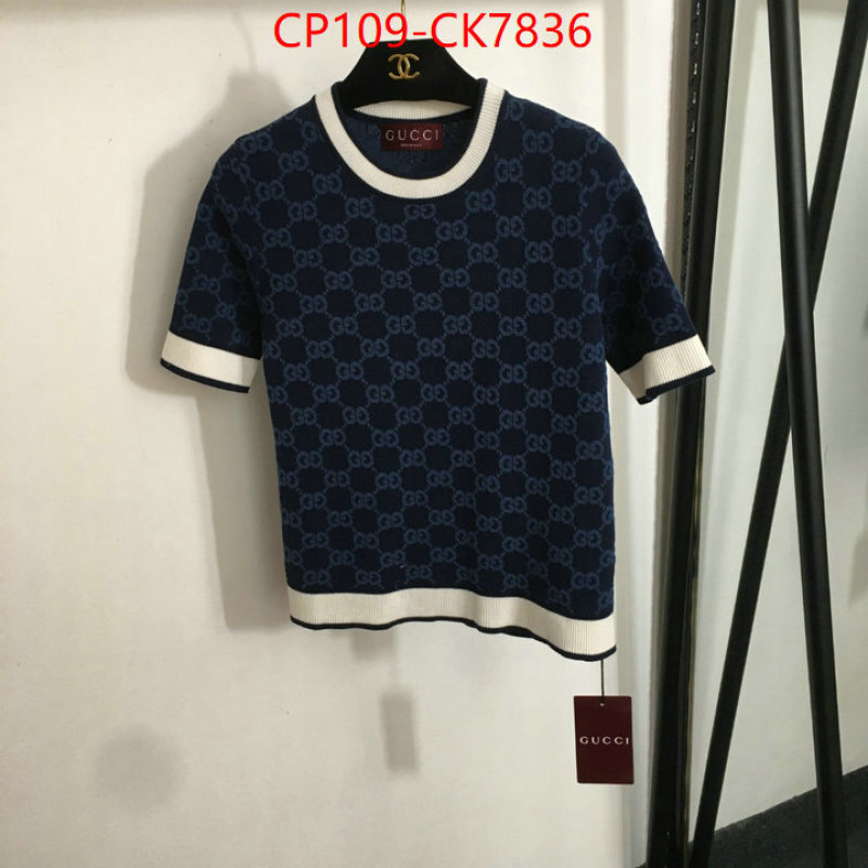Clothing-Gucci luxury 7 star replica ID: CK7836 $: 109USD