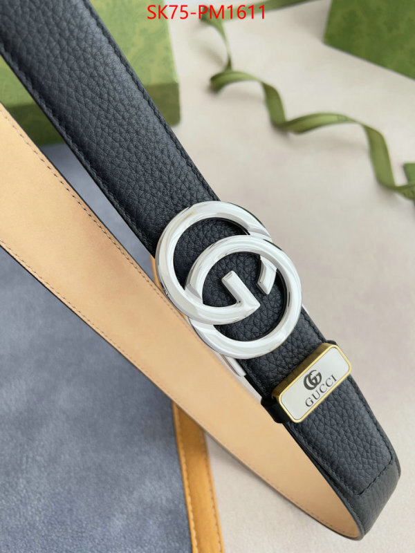 Belts-Gucci fashion ID: PM1611 $: 75USD