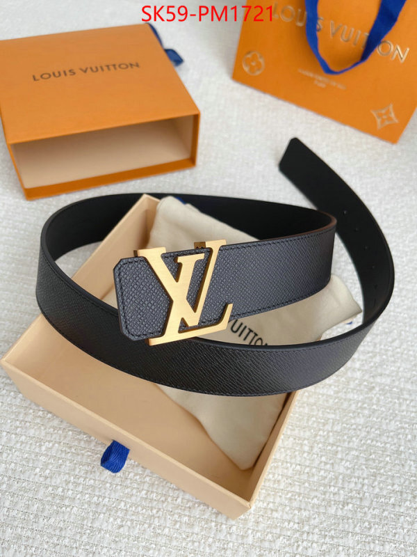 Belts-LV top quality fake ID: PM1721 $: 59USD