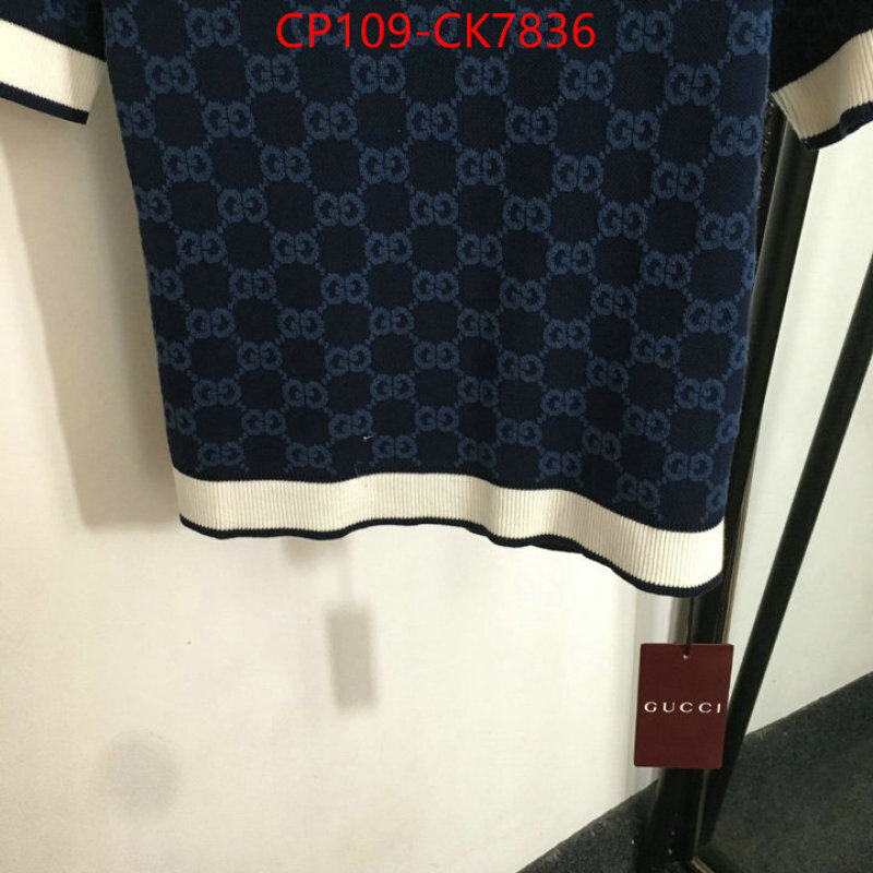 Clothing-Gucci luxury 7 star replica ID: CK7836 $: 109USD