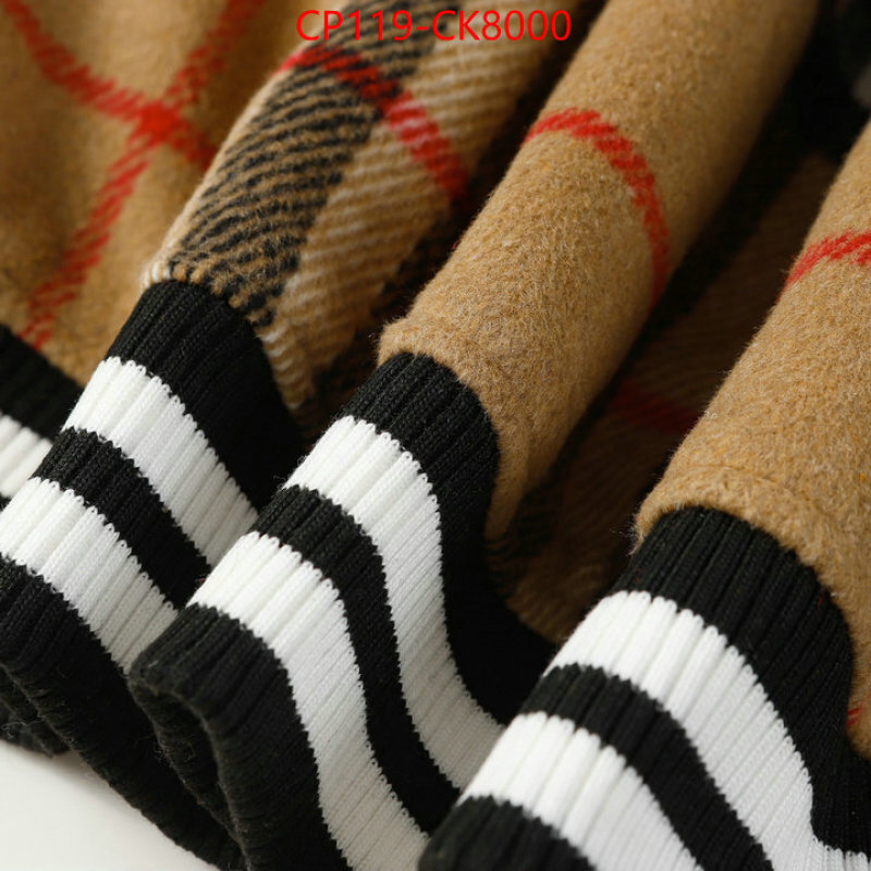 Clothing-Burberry 2024 aaaaa replica customize ID: CK8000 $: 119USD