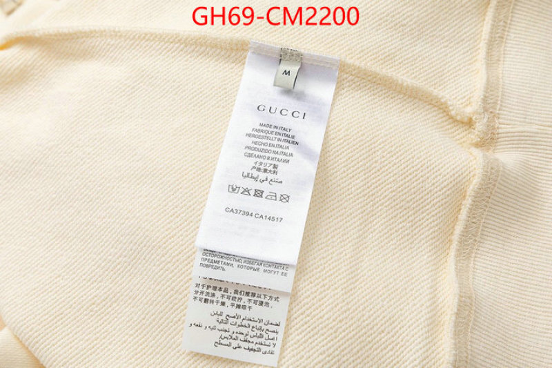 Clothing-Gucci luxury fashion replica designers ID: CM2200 $: 69USD