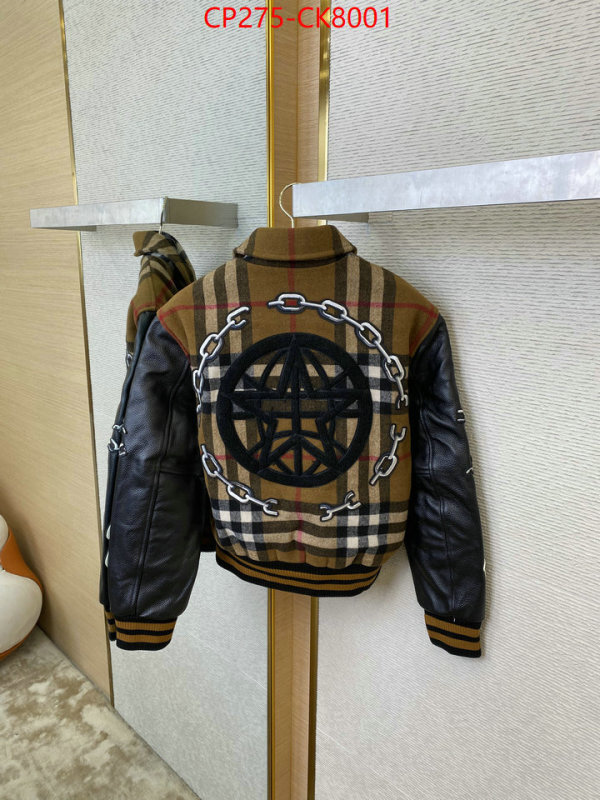 Clothing-Burberry sellers online ID: CK8001 $: 275USD