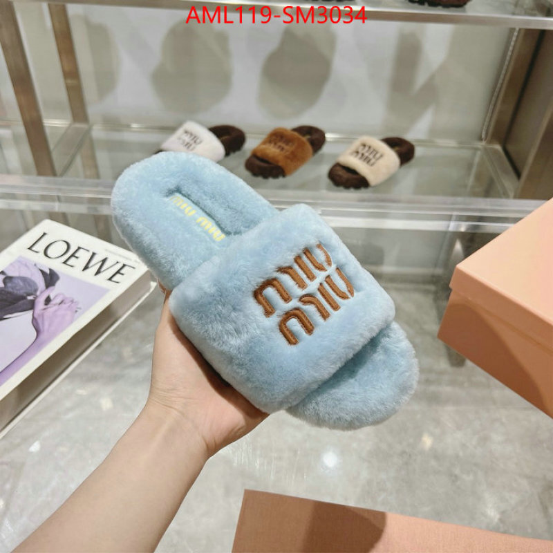 Women Shoes-Miu Miu designer 1:1 replica ID: SM3034 $: 119USD