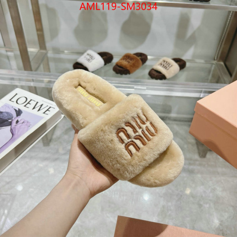 Women Shoes-Miu Miu designer 1:1 replica ID: SM3034 $: 119USD