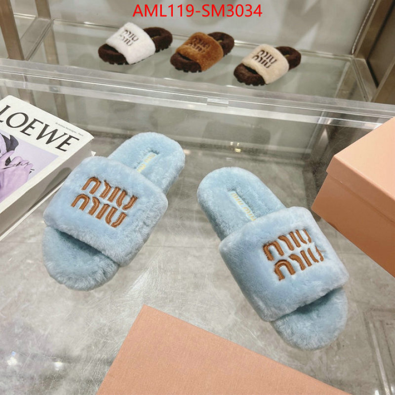 Women Shoes-Miu Miu designer 1:1 replica ID: SM3034 $: 119USD