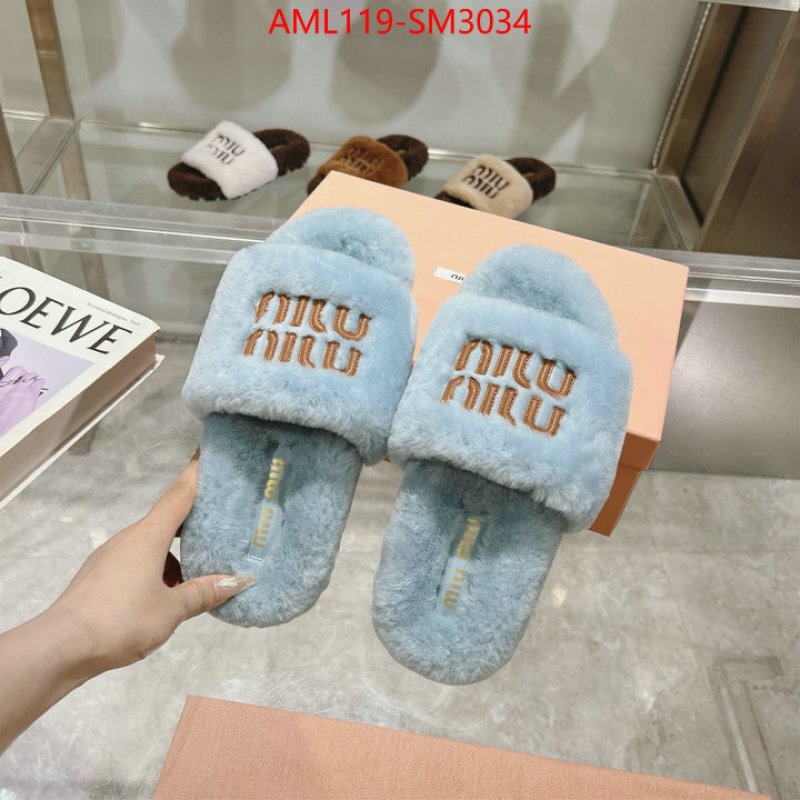 Women Shoes-Miu Miu designer 1:1 replica ID: SM3034 $: 119USD