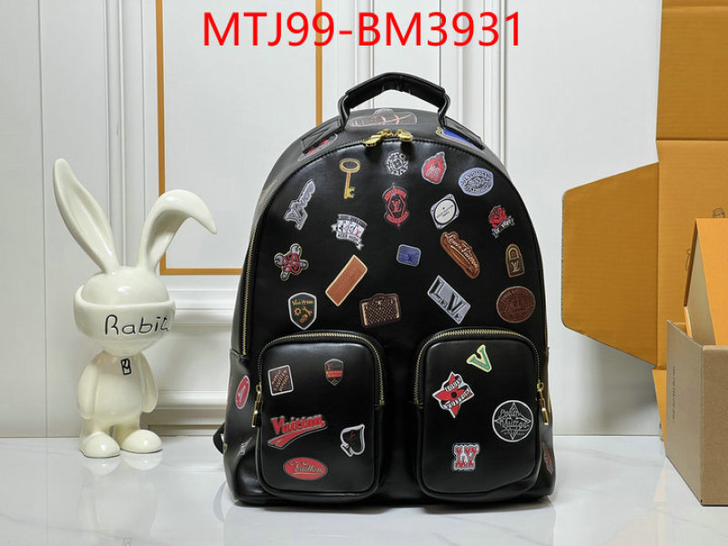 LV Bags(4A)-Backpack- ID: BM3931 $: 99USD,