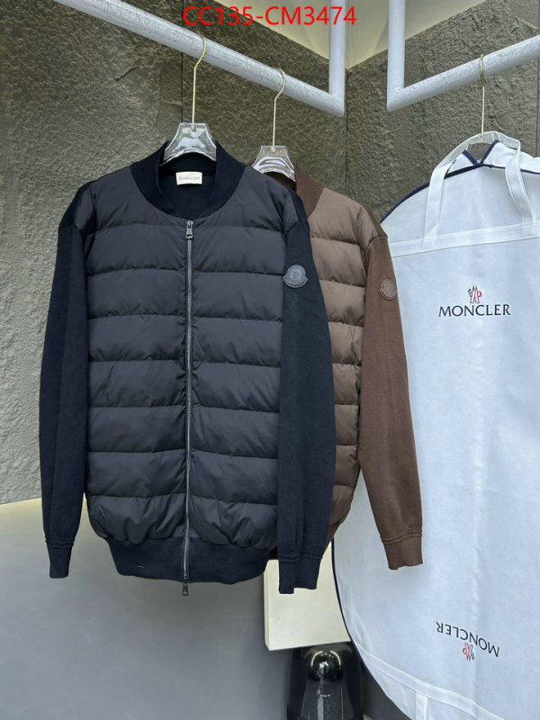 Down jacket Men-Moncler counter quality ID: CM3474 $: 135USD