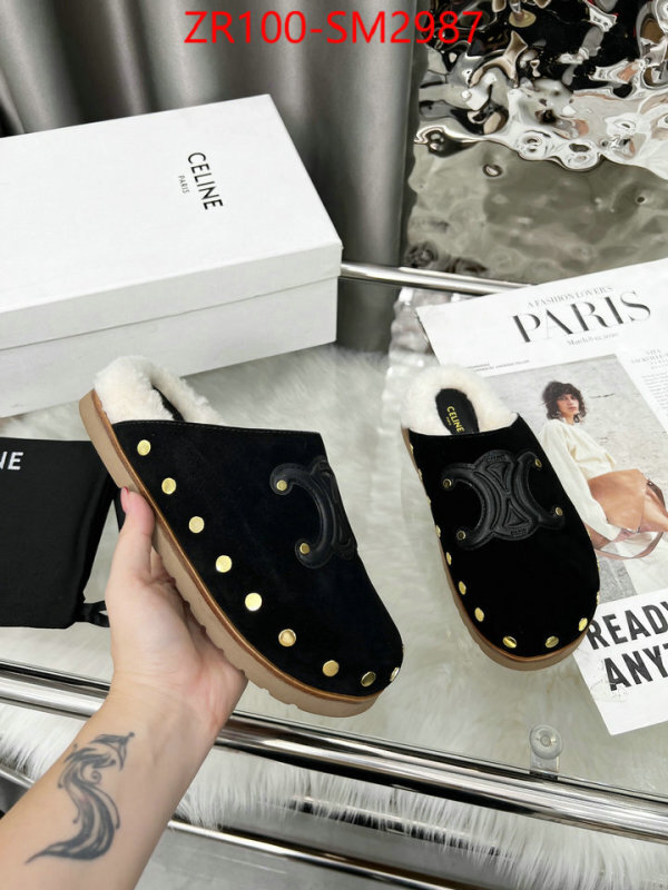 Women Shoes-CELINE 2024 aaaaa replica customize ID: SM2987 $: 100USD