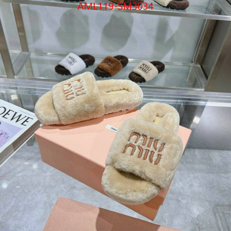 Women Shoes-Miu Miu designer 1:1 replica ID: SM3034 $: 119USD