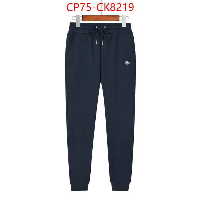 Clothing-Lacoste we provide top cheap aaaaa ID: CK8219 $: 75USD