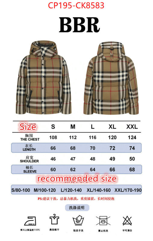 Down jacket Women-Burberry ID: CK8583 $: 195USD