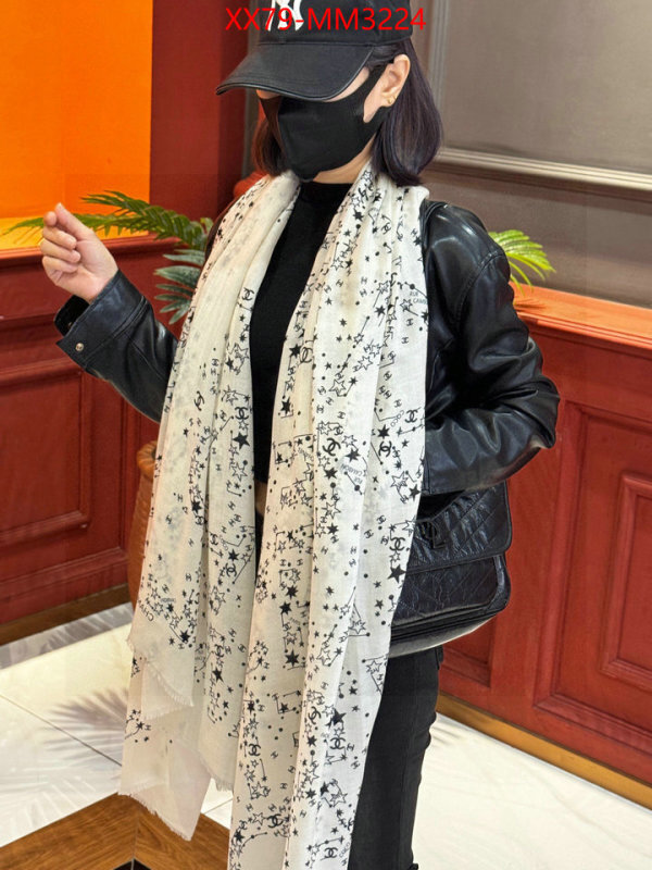 Scarf-Chanel shop ID: MM3224 $: 79USD