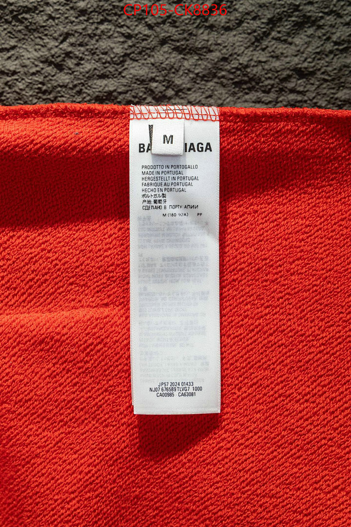 Clothing-Balenciaga ID: CK8836 $: 105USD