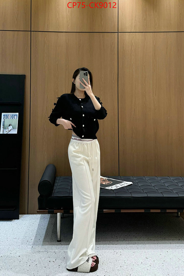 Clothing-MIU MIU ID: CK9012 $: 75USD