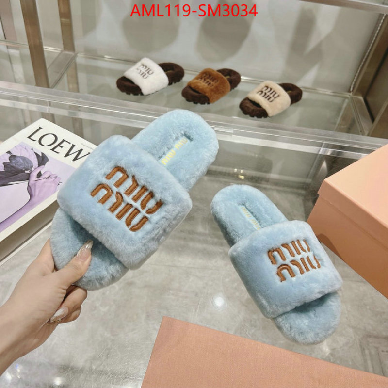 Women Shoes-Miu Miu designer 1:1 replica ID: SM3034 $: 119USD