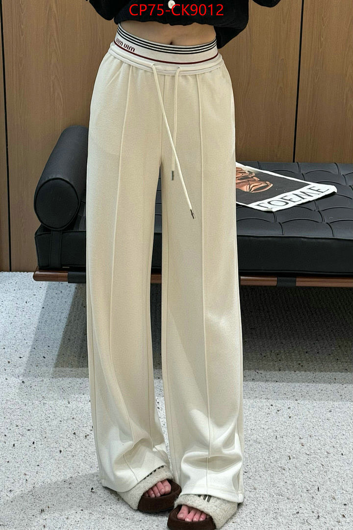 Clothing-MIU MIU ID: CK9012 $: 75USD