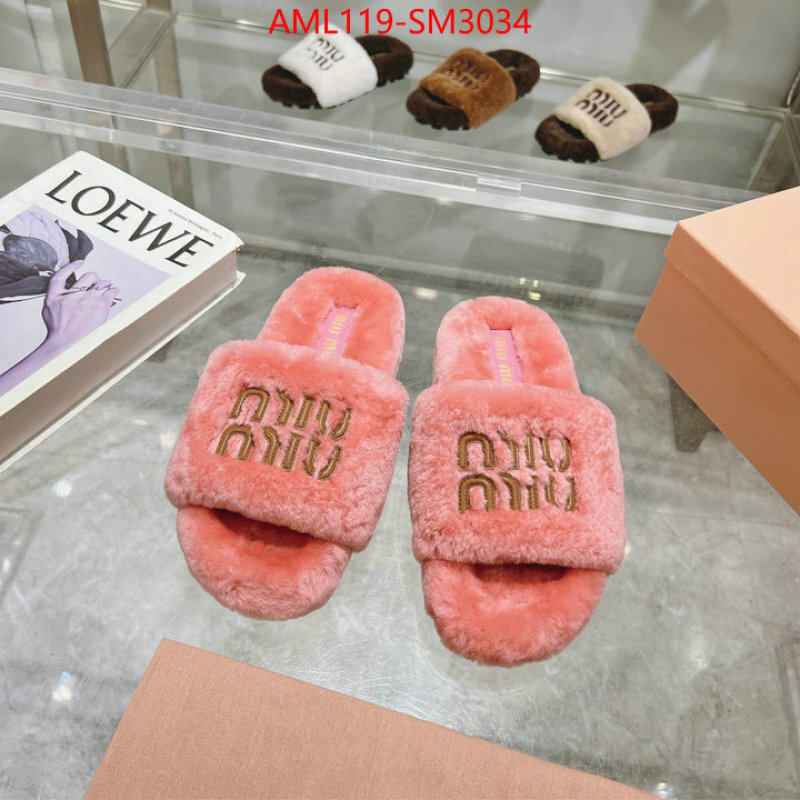 Women Shoes-Miu Miu designer 1:1 replica ID: SM3034 $: 119USD