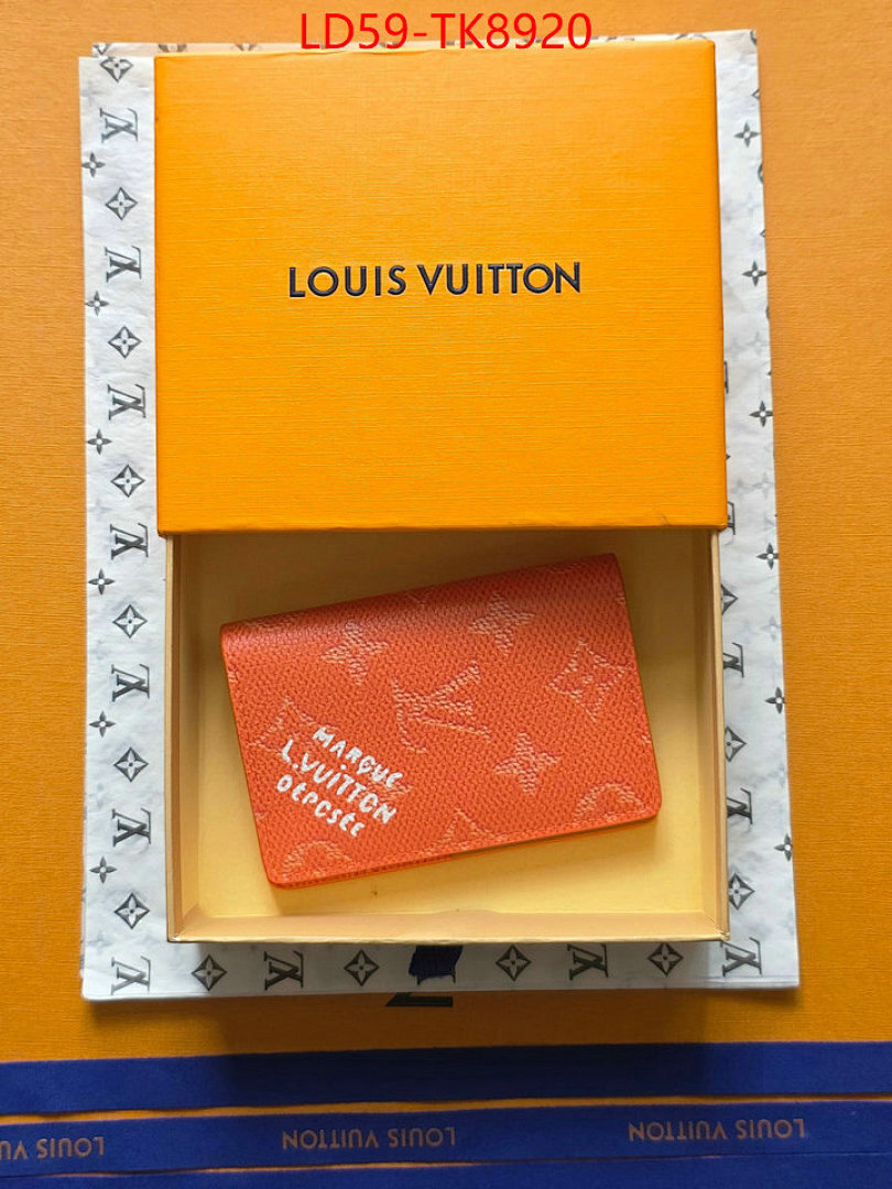 LV Bags(TOP)-Wallet ID: TK8920 $: 59USD,